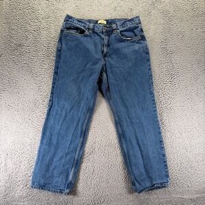 Blue Mountain Jeans Mens 36x30 Blue Cotton Denim Straight Workwear Streetwear